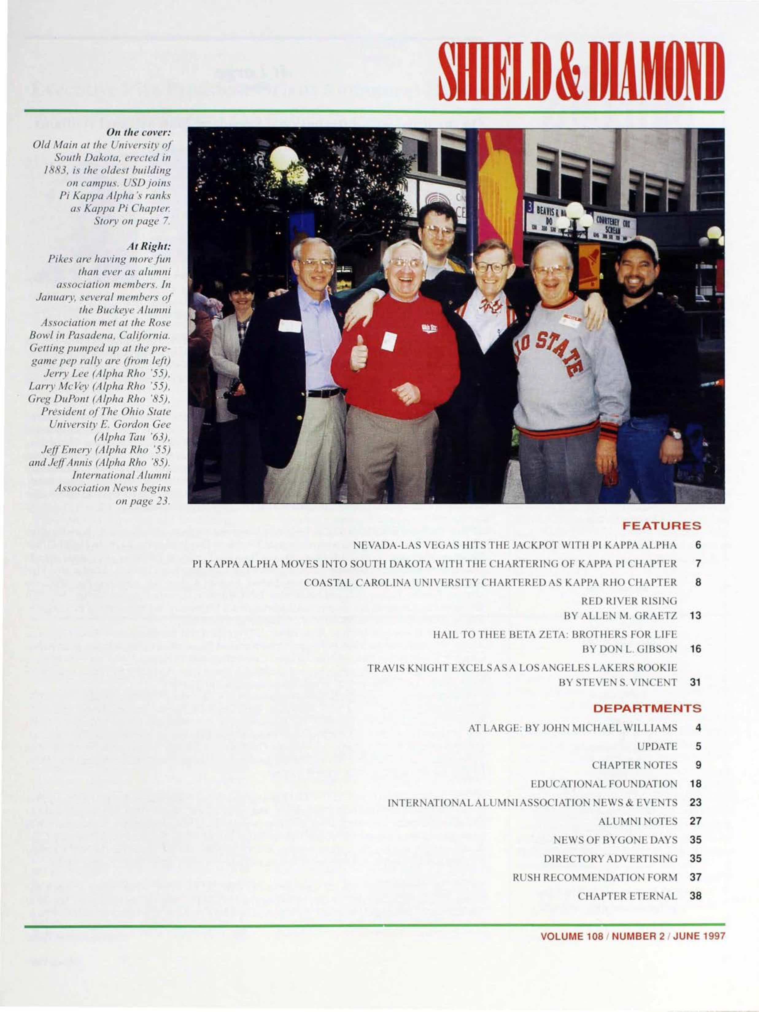 Shield & Diamond, Vol. 108, No. 2, June 1997, Table of Contents